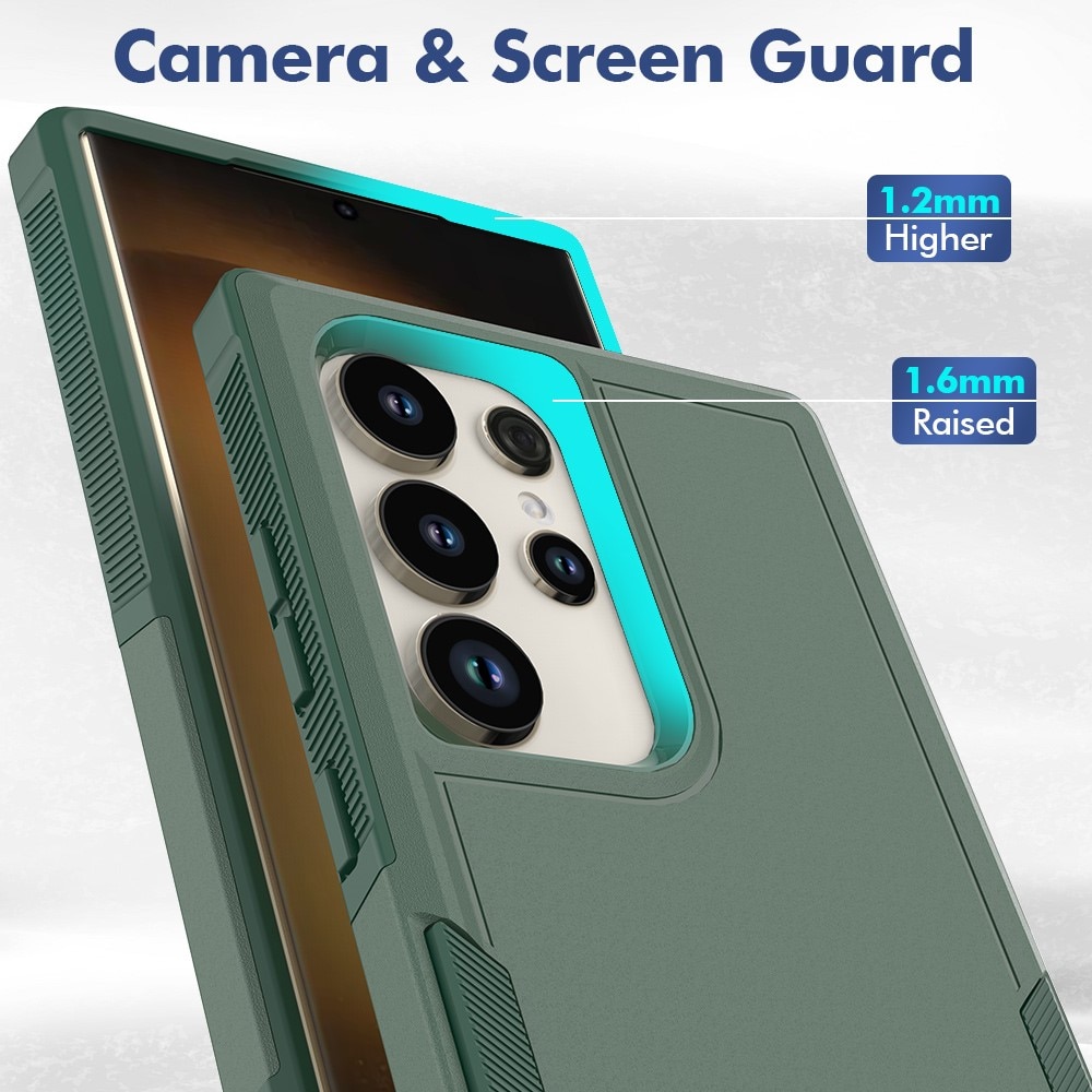 Off-roas Hybriddeksel Samsung Galaxy S24 Ultra grønn