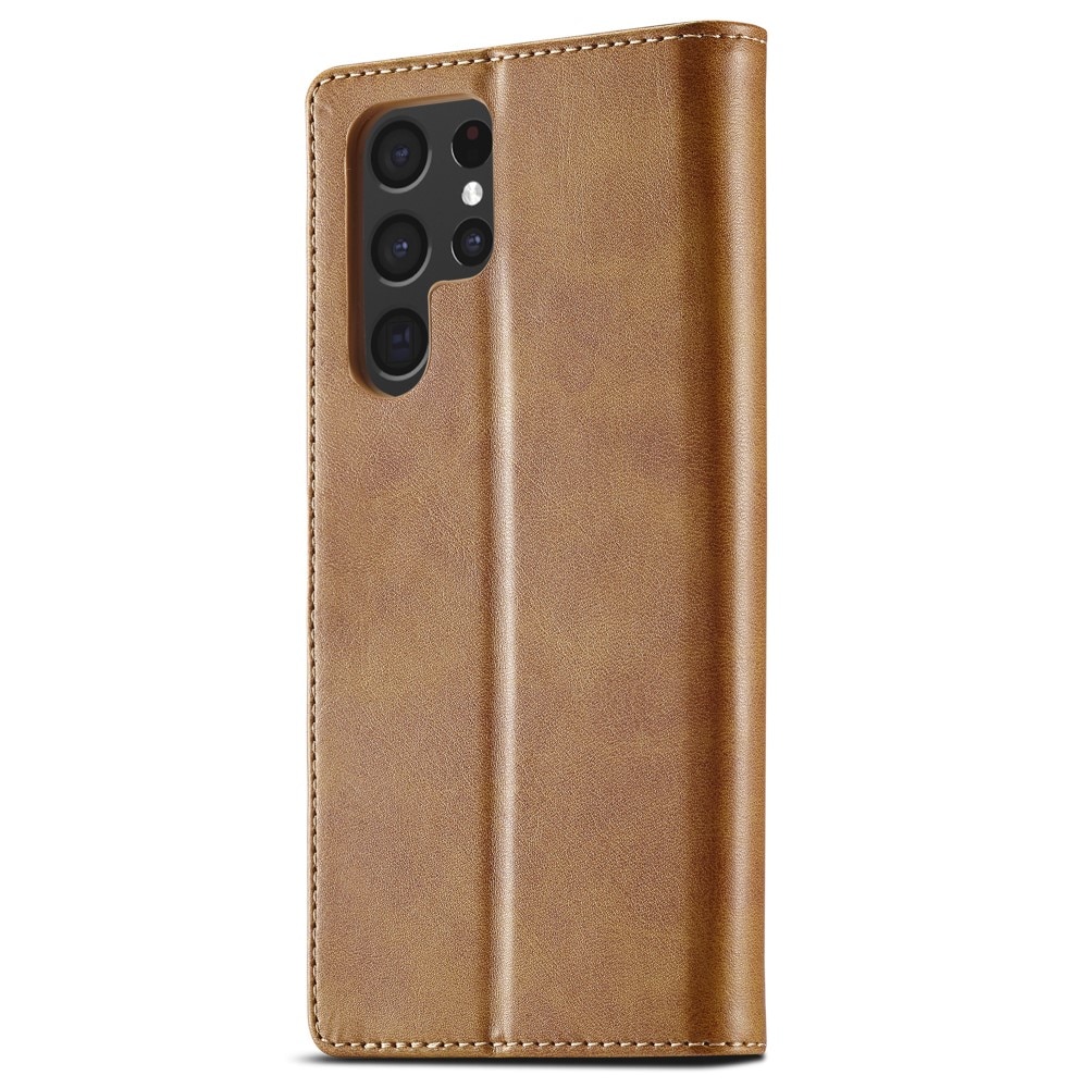 Lommebokdeksel Samsung Galaxy S24 Ultra cognac