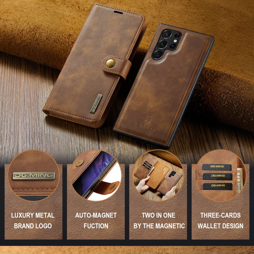 Magnet Wallet Samsung Galaxy S24 Ultra Cognac