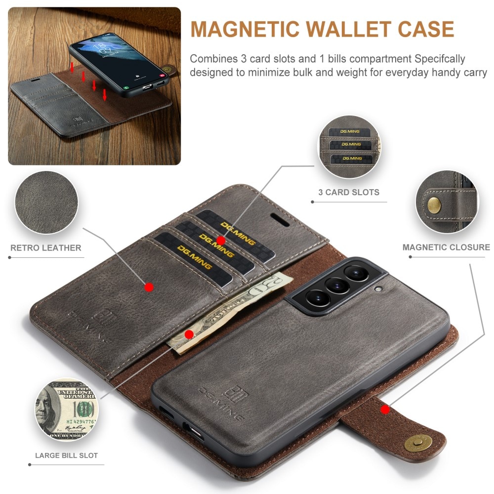 Magnet Wallet Samsung Galaxy S24 Brown
