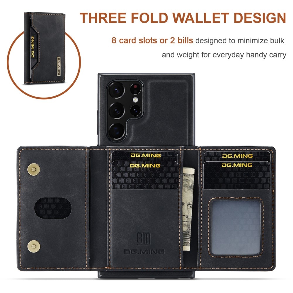 Magnetic Card Slot Case Samsung Galaxy S24 Ultra Svart