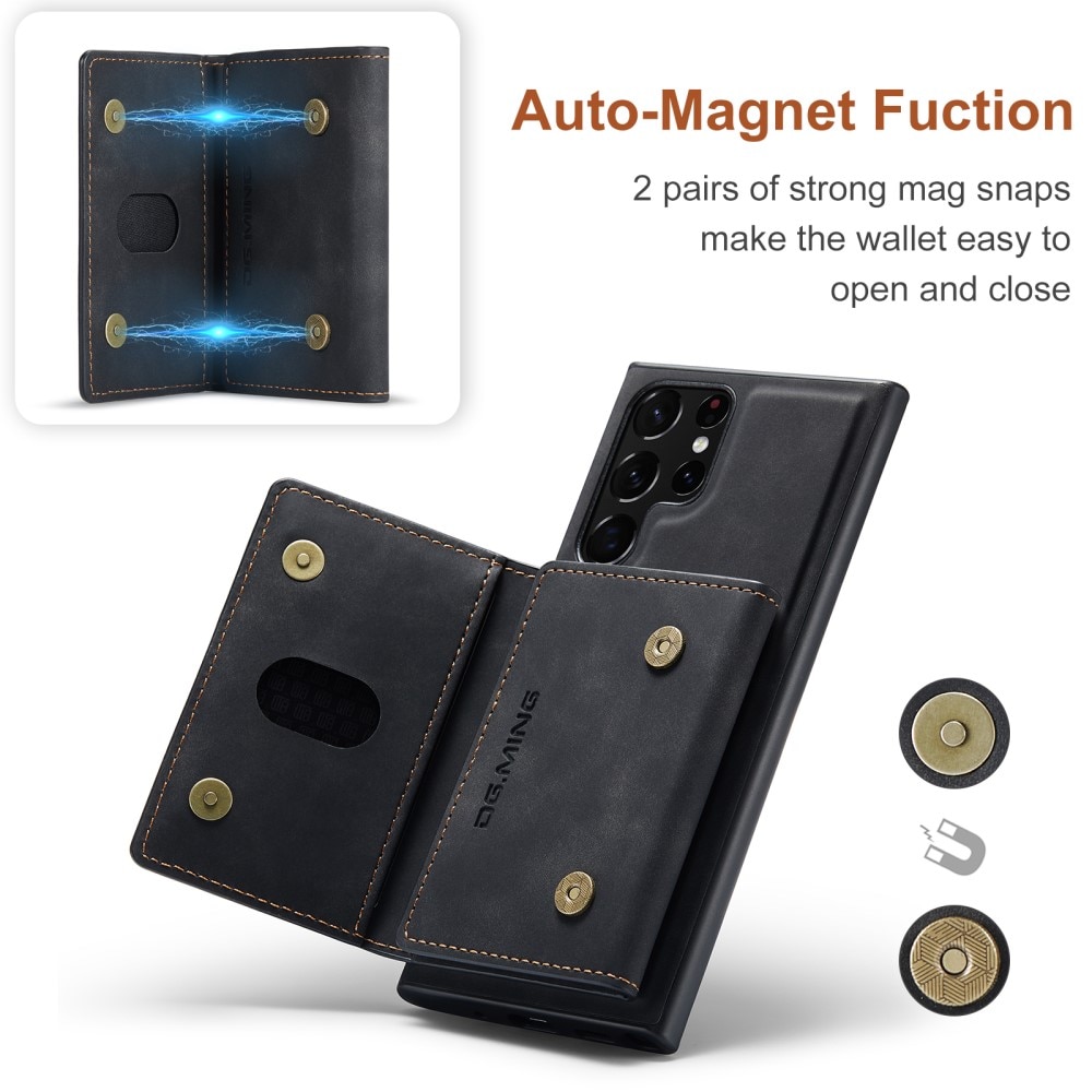 Magnetic Card Slot Case Samsung Galaxy S24 Ultra Svart