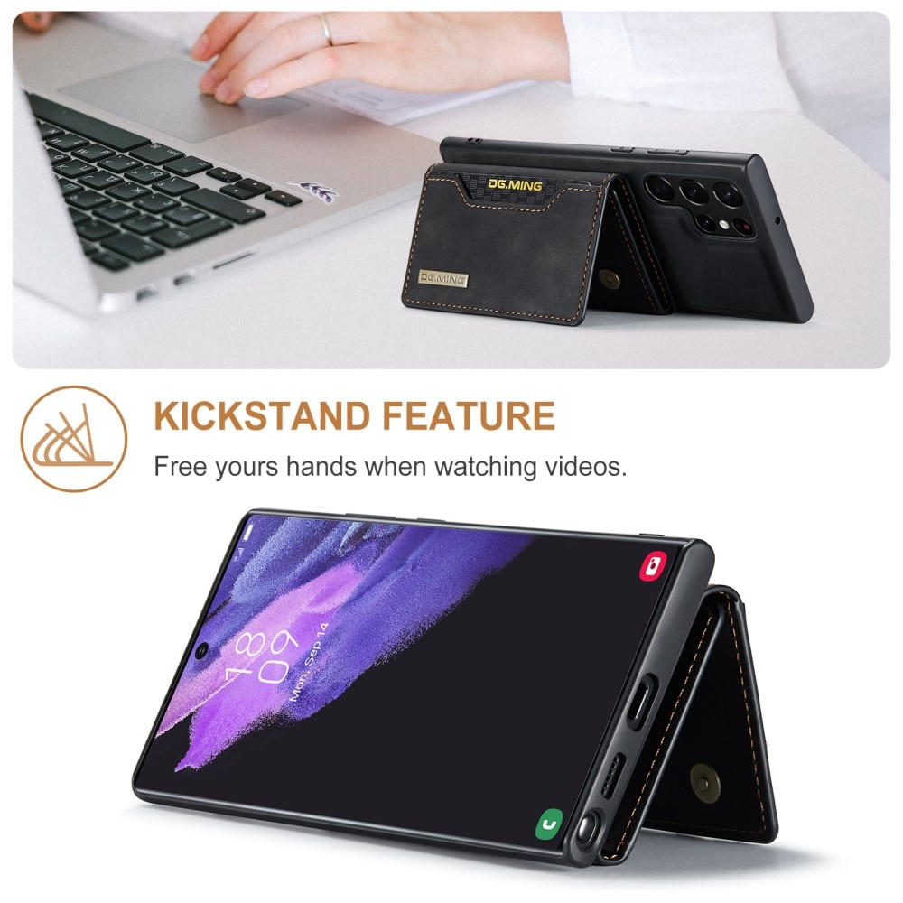 Magnetic Card Slot Case Samsung Galaxy S24 Ultra Svart