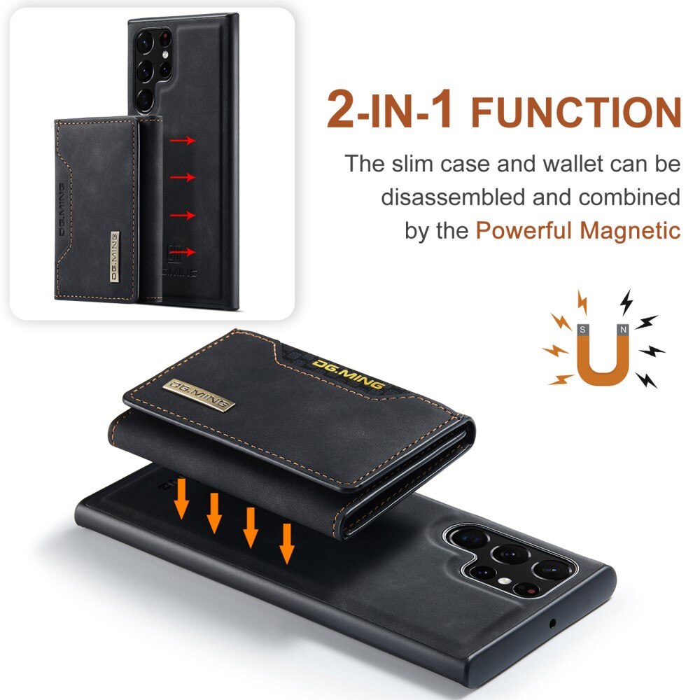 Magnetic Card Slot Case Samsung Galaxy S24 Ultra Svart