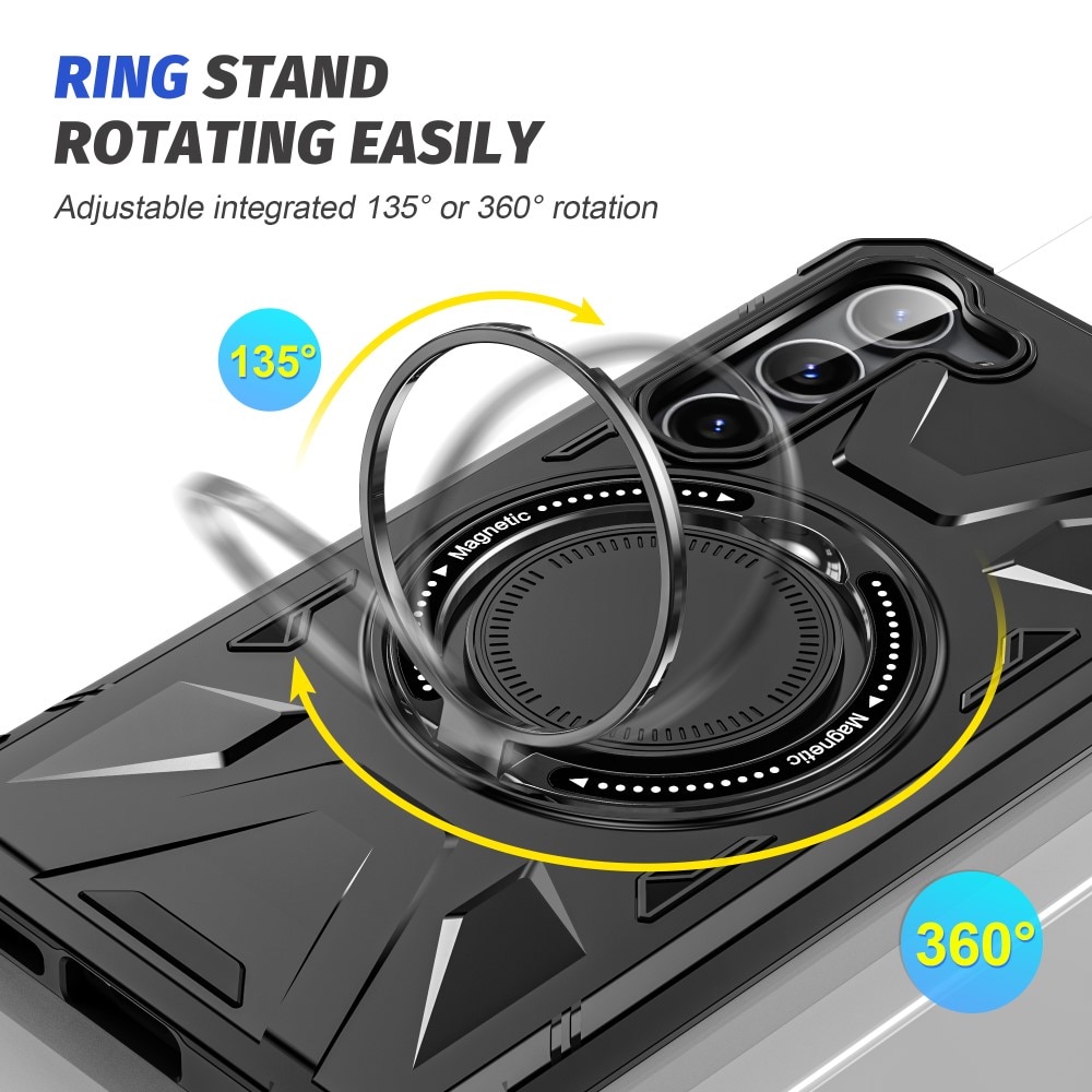 Hybriddeksel Tech MagSafe Ring Samsung Galaxy S24 Plus svart