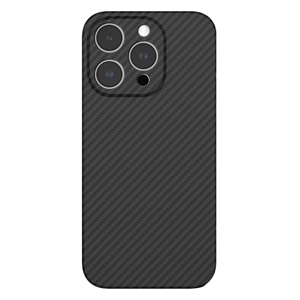 Slim Deksel Aramidfiber iPhone 15 Pro Max svart