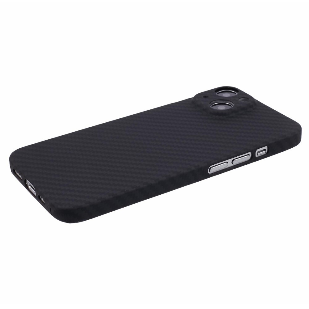 Slim Deksel Aramidfiber iPhone 15 Plus svart