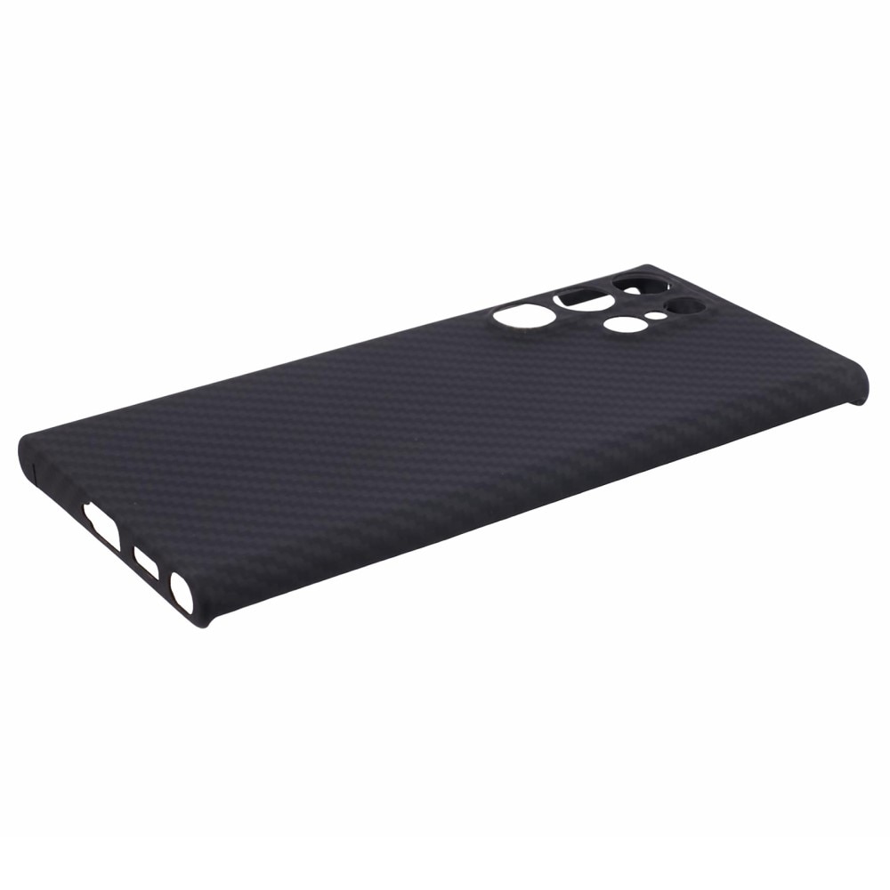 Slim Deksel Aramidfiber Samsung Galaxy S23 Ultra svart