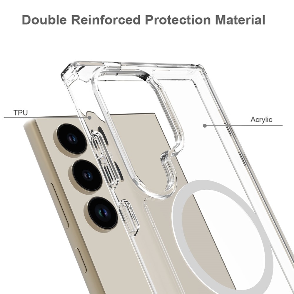 Samsung Galaxy S24 Ultra Sett med MagSafe-deksel og Skjermbeskyttelse