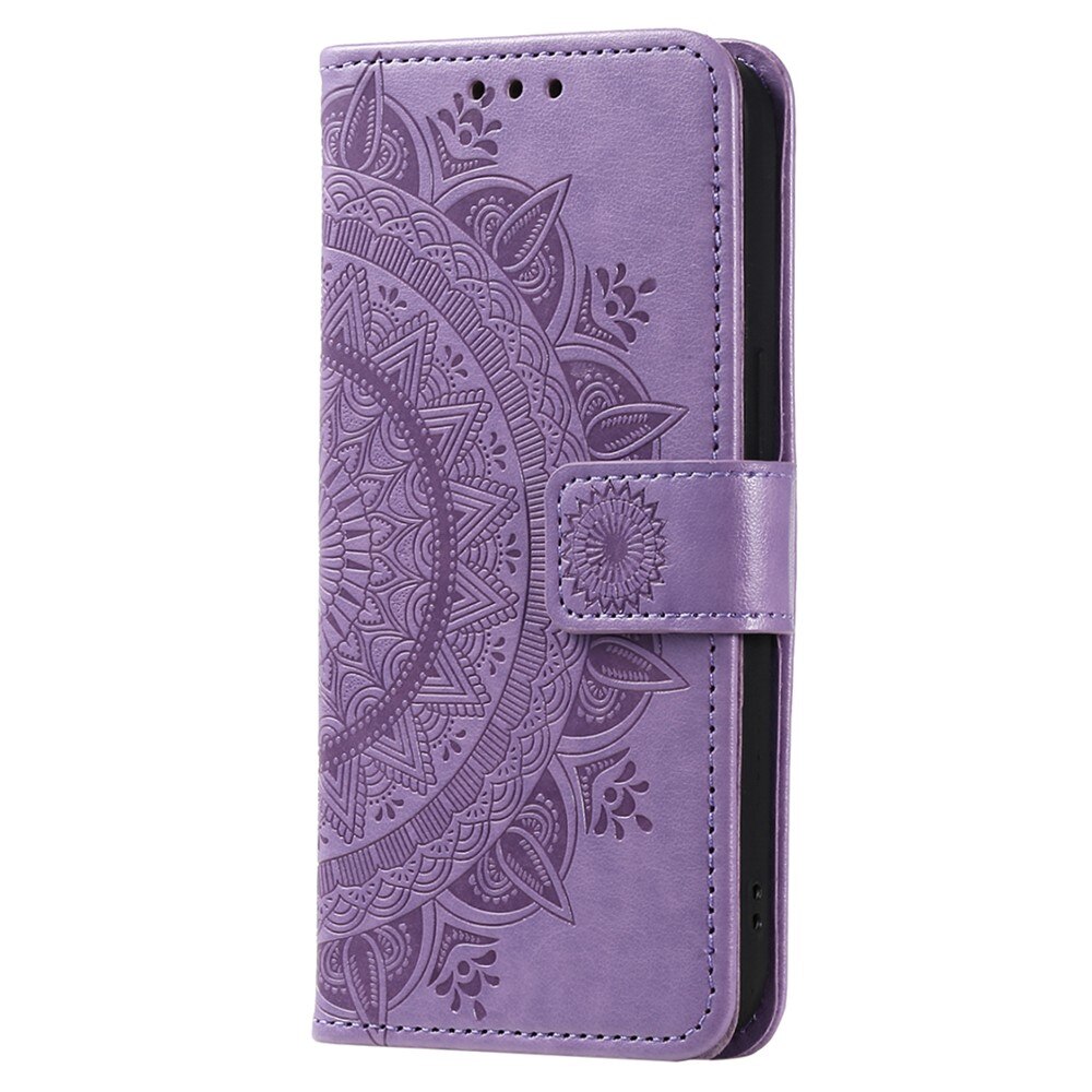 Lærveske Mandala Xiaomi Redmi 13C lilla