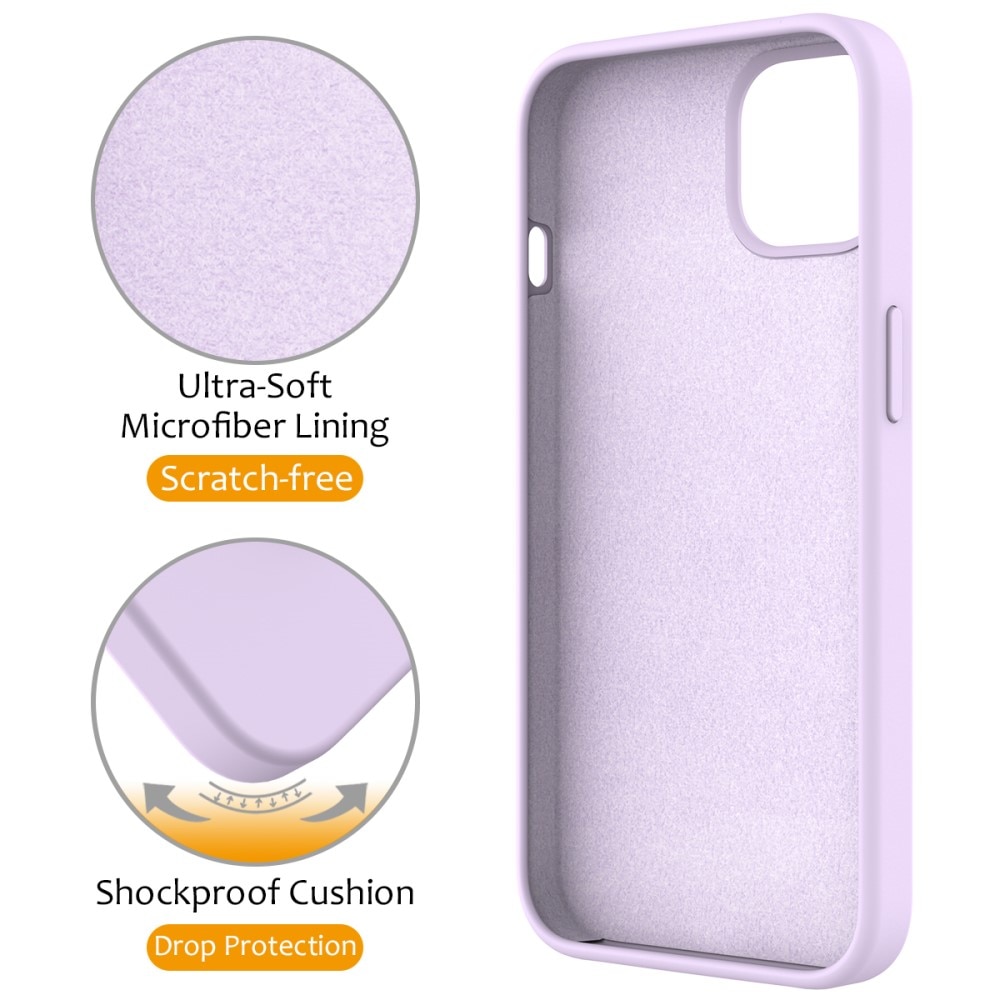 Deksel Silikon Kickstand MagSafe iPhone 13 lilla