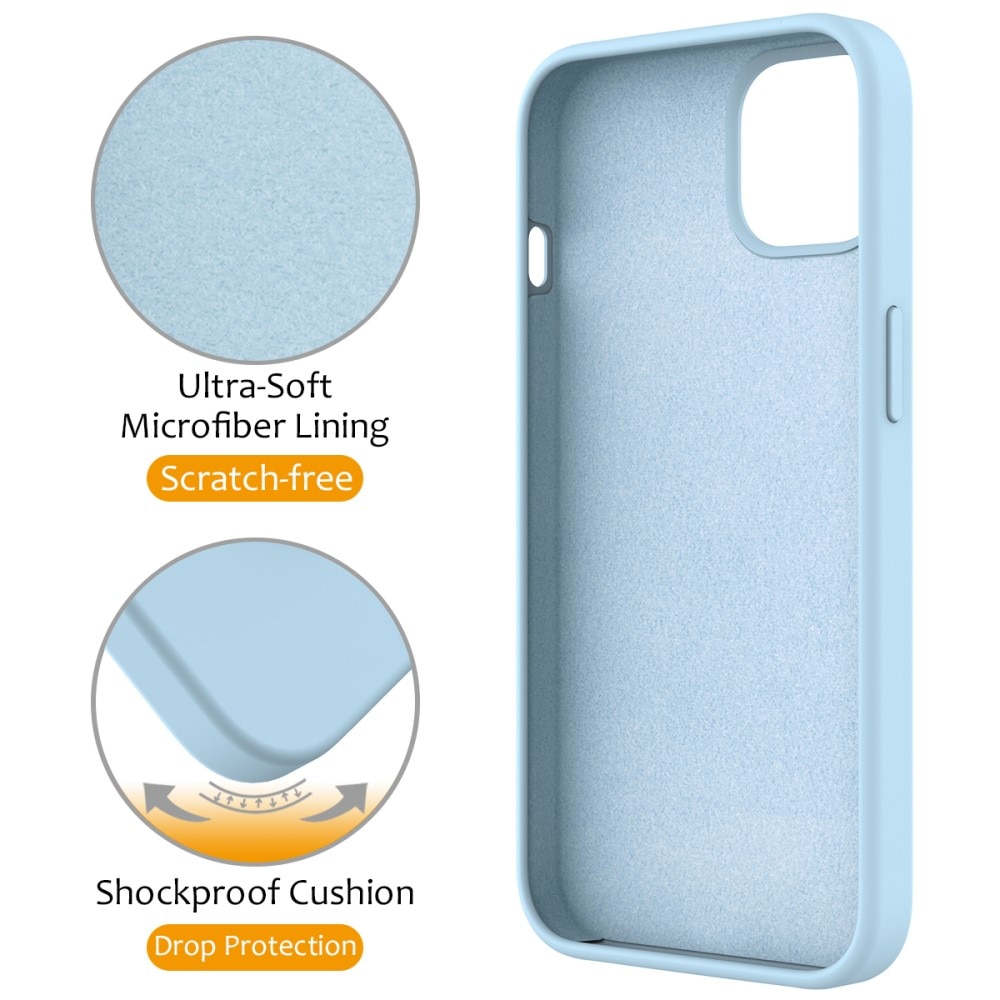 Deksel Silikon Kickstand MagSafe iPhone 14 blå