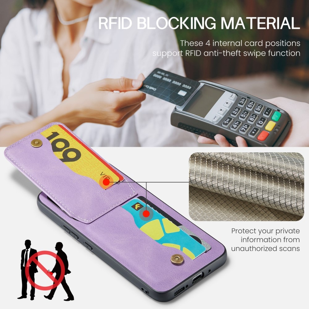 Multi-slot RFID blocking Deksel Samsung Galaxy S23 FE lilla