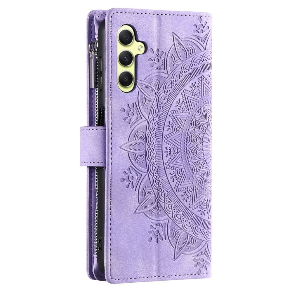 Lommebokveske Samsung Galaxy A55 Mandala lilla