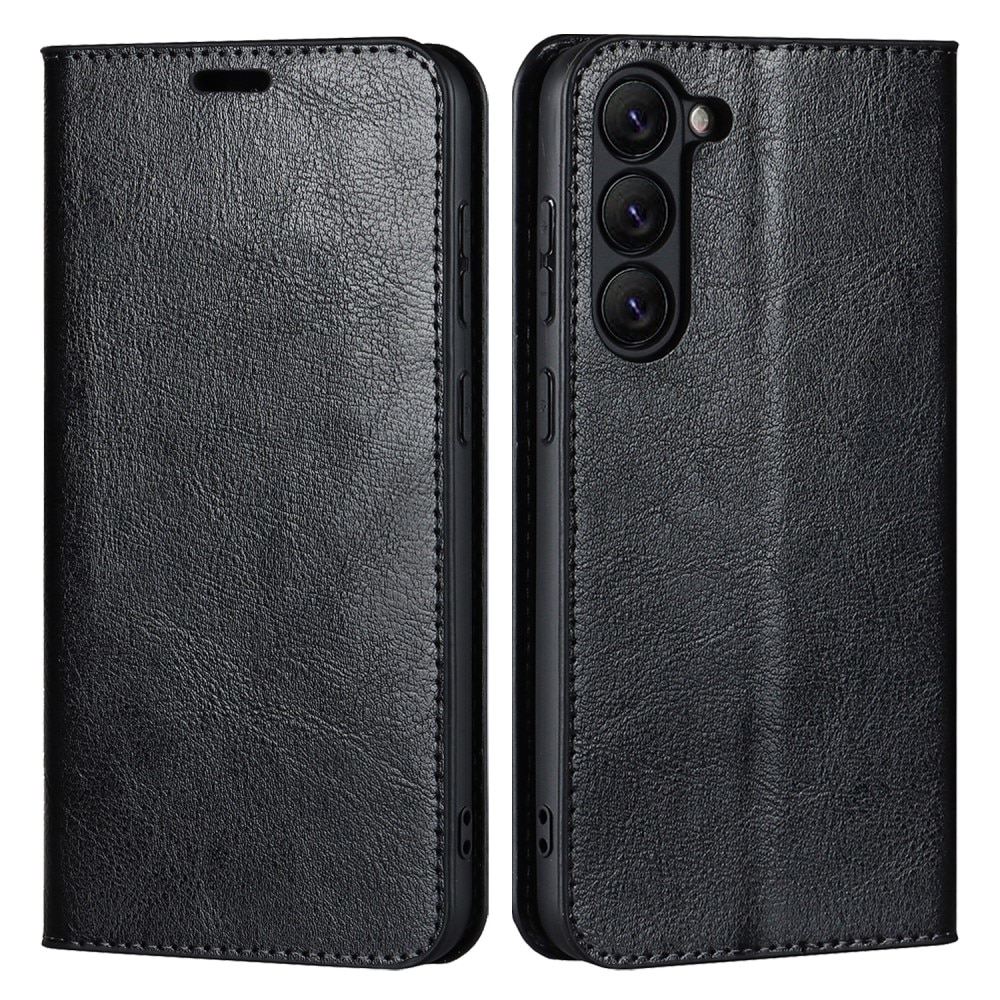 Mobiletui Ekte Lær Samsung Galaxy S23 svart