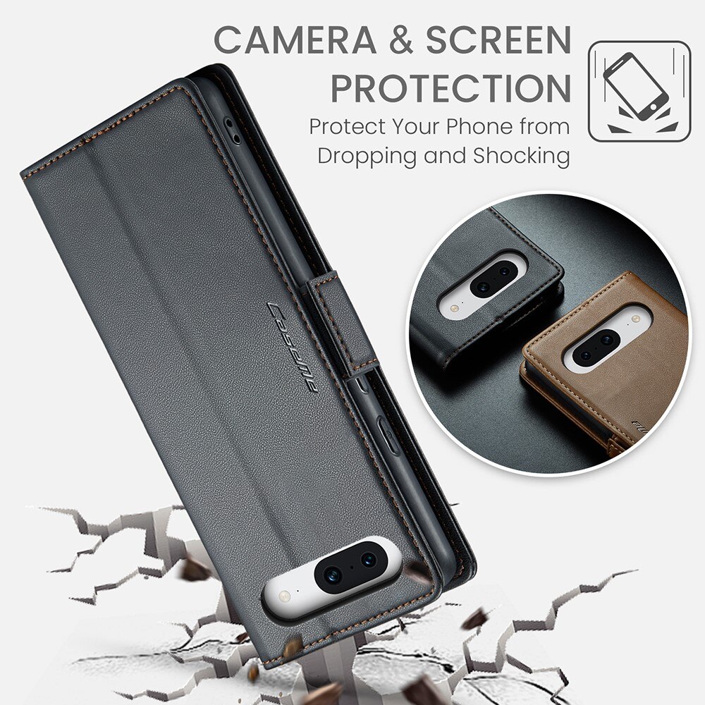 RFID blocking Slim Lommebokveske Google Pixel 8a Svart