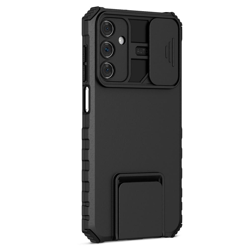 Samsung Galaxy A15 Kickstand Deksel kamerabeskyttelse svart