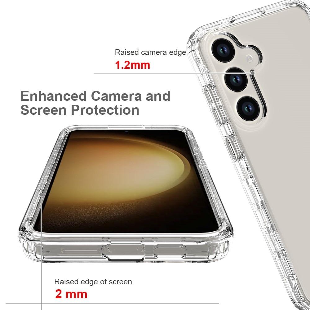 Full Cover Deksel Samsung Galaxy S24 Plus gjennomsiktig