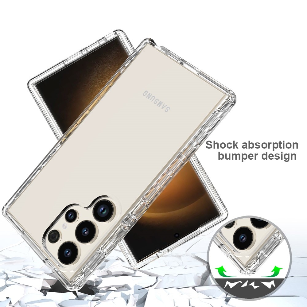 Full Cover Deksel Samsung Galaxy S24 Ultra gjennomsiktig