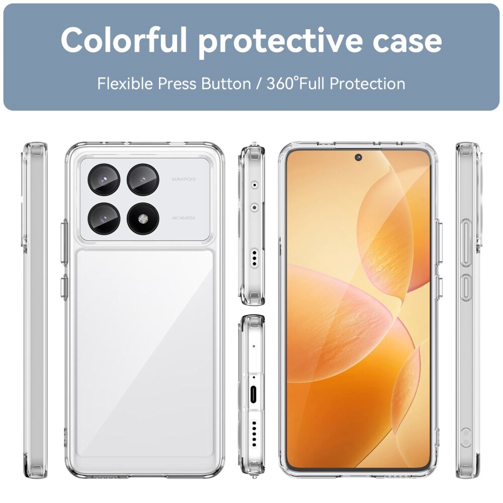 Hybriddeksel Xiaomi Poco X6 Pro gjennomsiktig