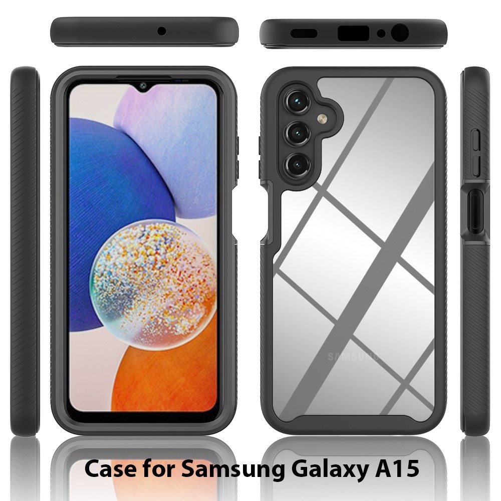 Full Cover Deksel Samsung Galaxy A15 svart