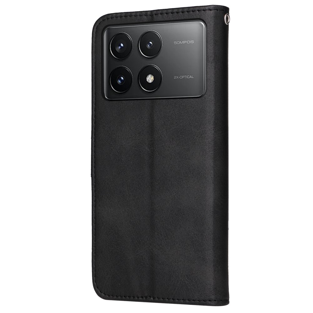 Lommebokdeksel Xiaomi Poco X6 Pro svart