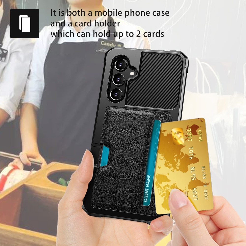 Tough Card Case Samsung Galaxy S24 Plus svart