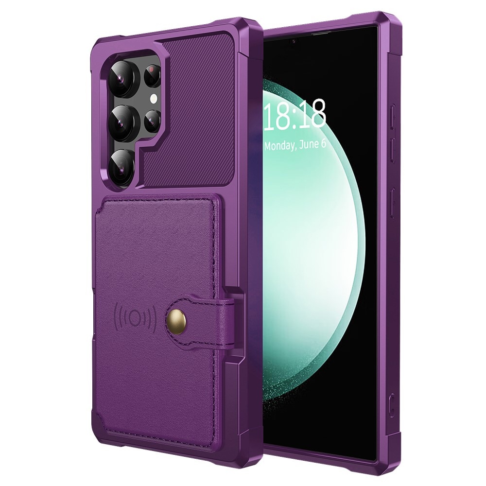 Tough Multi-slot Deksel Samsung Galaxy S24 Ultra Lilla