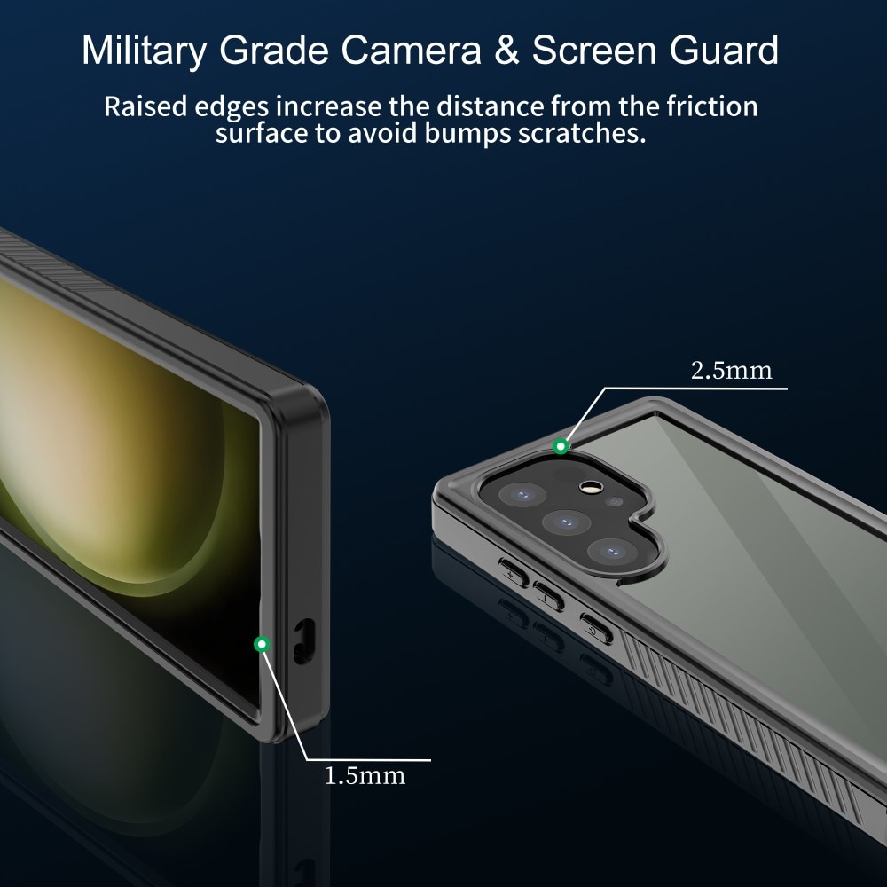 Vannbestandig Deksel Samsung Galaxy S24 Ultra gjennomsiktig