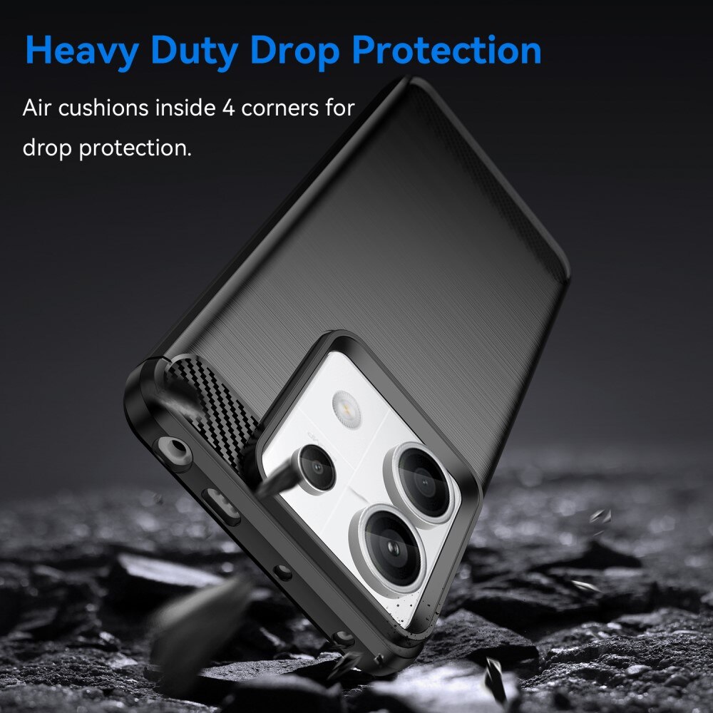 Xiaomi Redmi Note 13 Pro Deksel TPU Brushed Svart