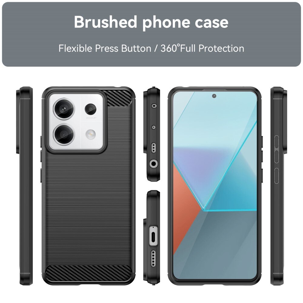 Xiaomi Redmi Note 13 Pro Deksel TPU Brushed Svart
