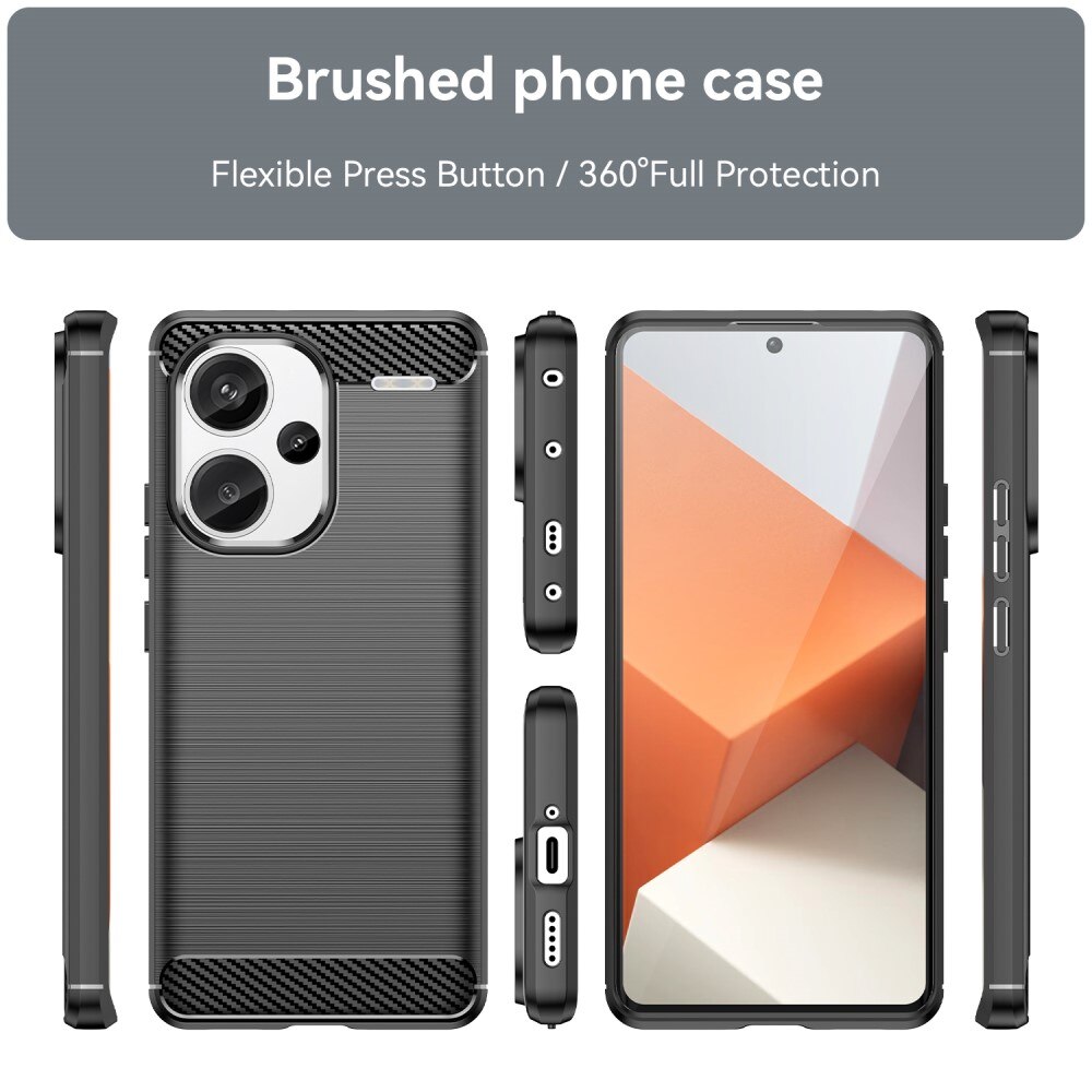 Xiaomi Redmi Note 13 Pro Plus Deksel TPU Brushed Black