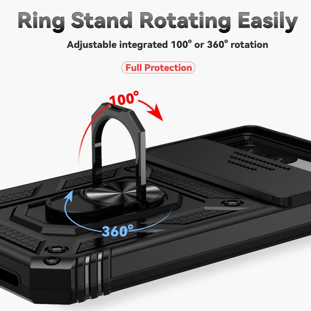 Hybriddeksel Ring + Kamerabeskyttelse Google Pixel 8a svart