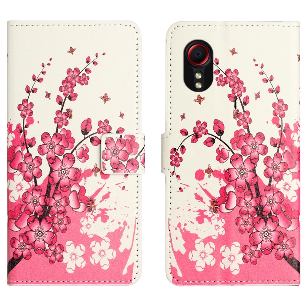 Mobilveske Samsung Galaxy Xcover 7 kirsebærblomster