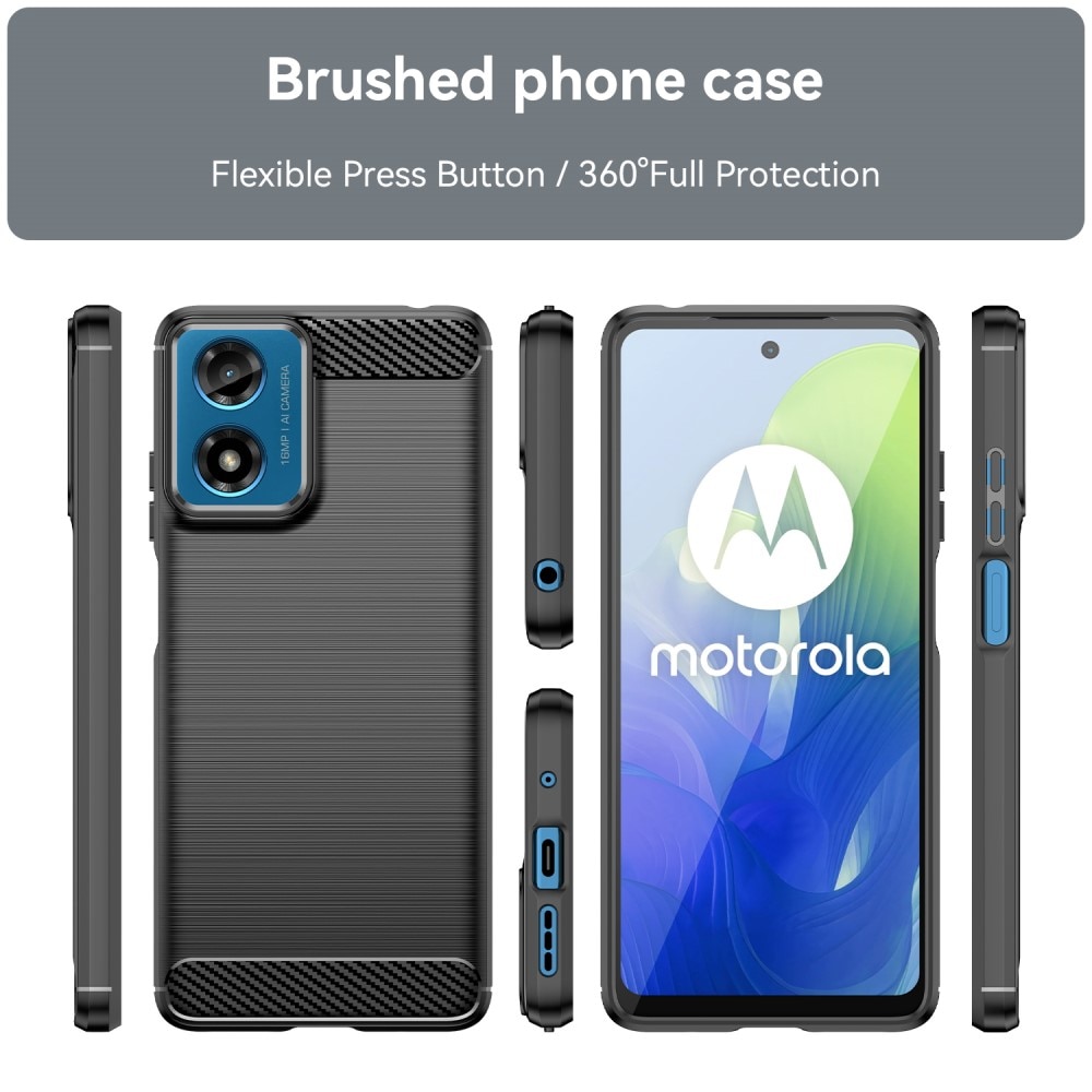 Motorola Moto G24 Deksel TPU Brushed Black