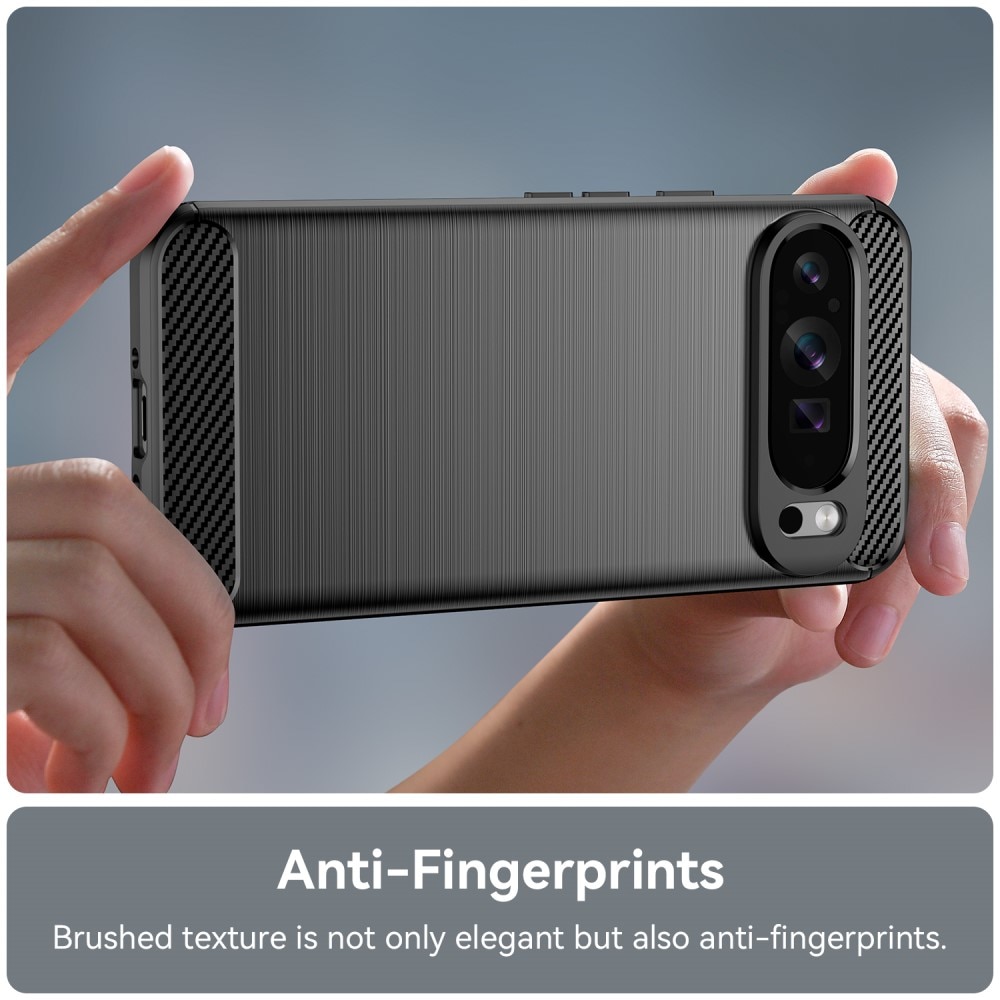 Google Pixel 9 Pro XL Deksel TPU Brushed Svart