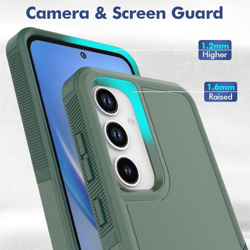 Off-roas Hybriddeksel Samsung Galaxy A55 grønn