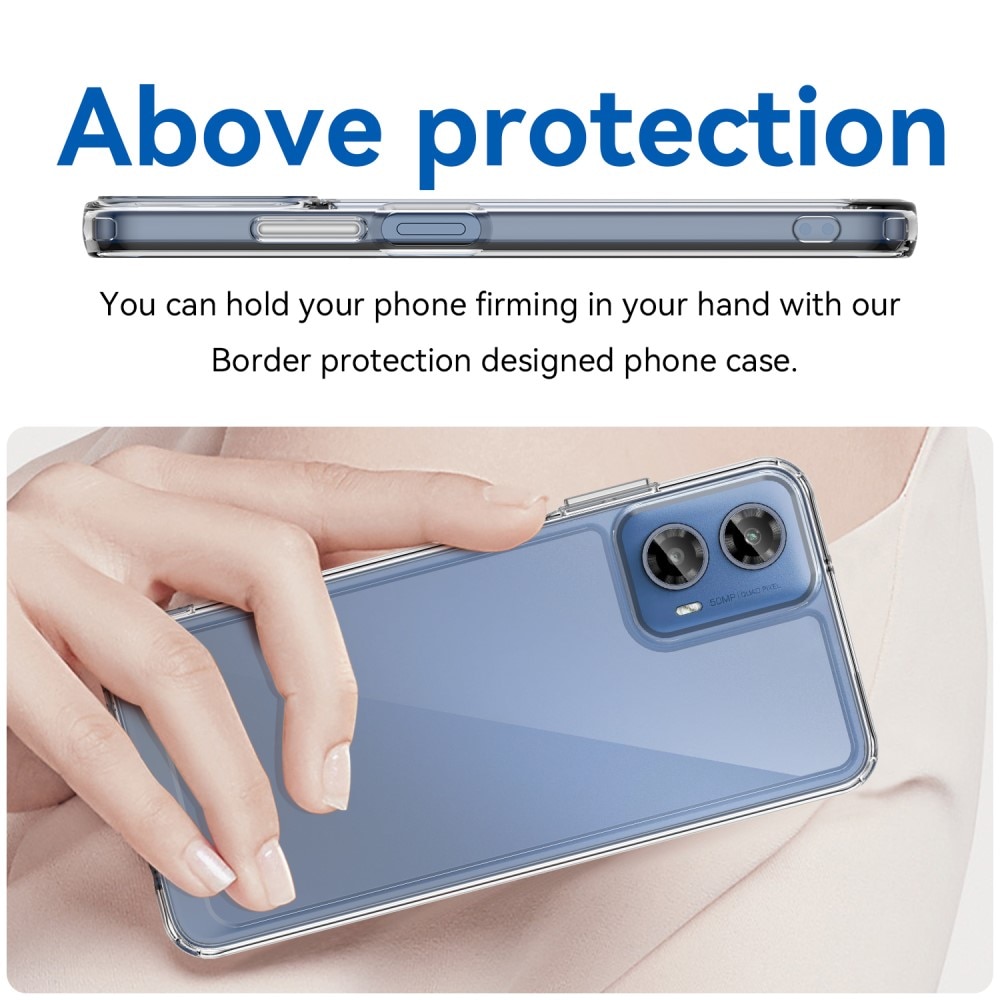 Crystal Hybrid Case Motorola Moto G34 gjennomsiktig