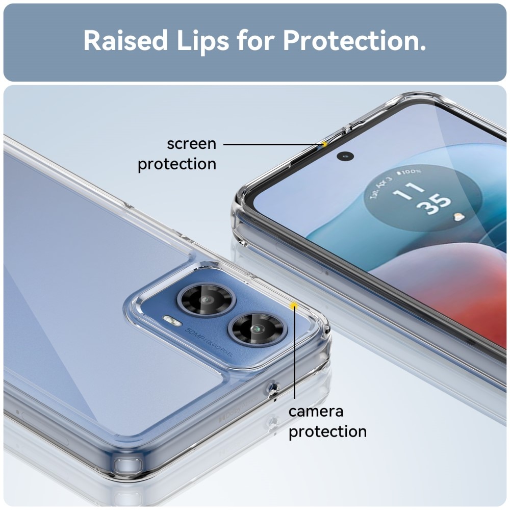 Crystal Hybrid Case Motorola Moto G34 gjennomsiktig