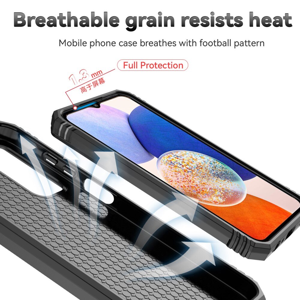Hybriddeksel Ring + Kamerabeskyttelse Samsung Galaxy A55 Svart