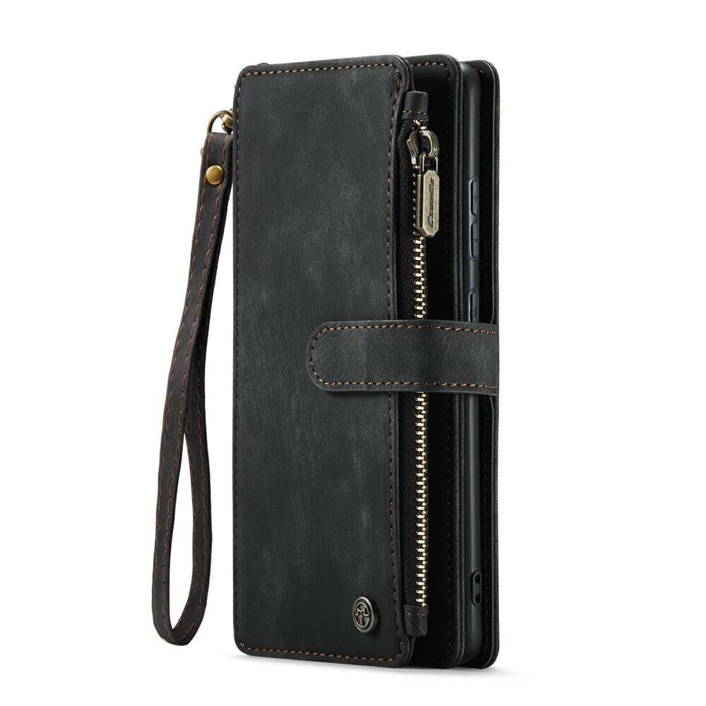 Zipper Wallet Samsung Galaxy S24 Svart