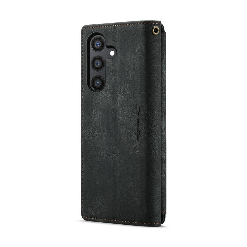 Zipper Wallet Samsung Galaxy S24 Svart