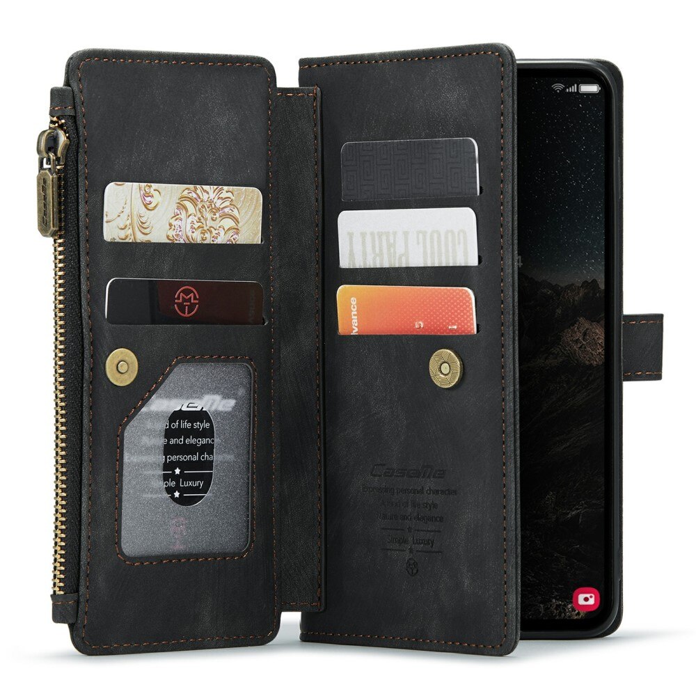 Zipper Wallet Samsung Galaxy S24 svart