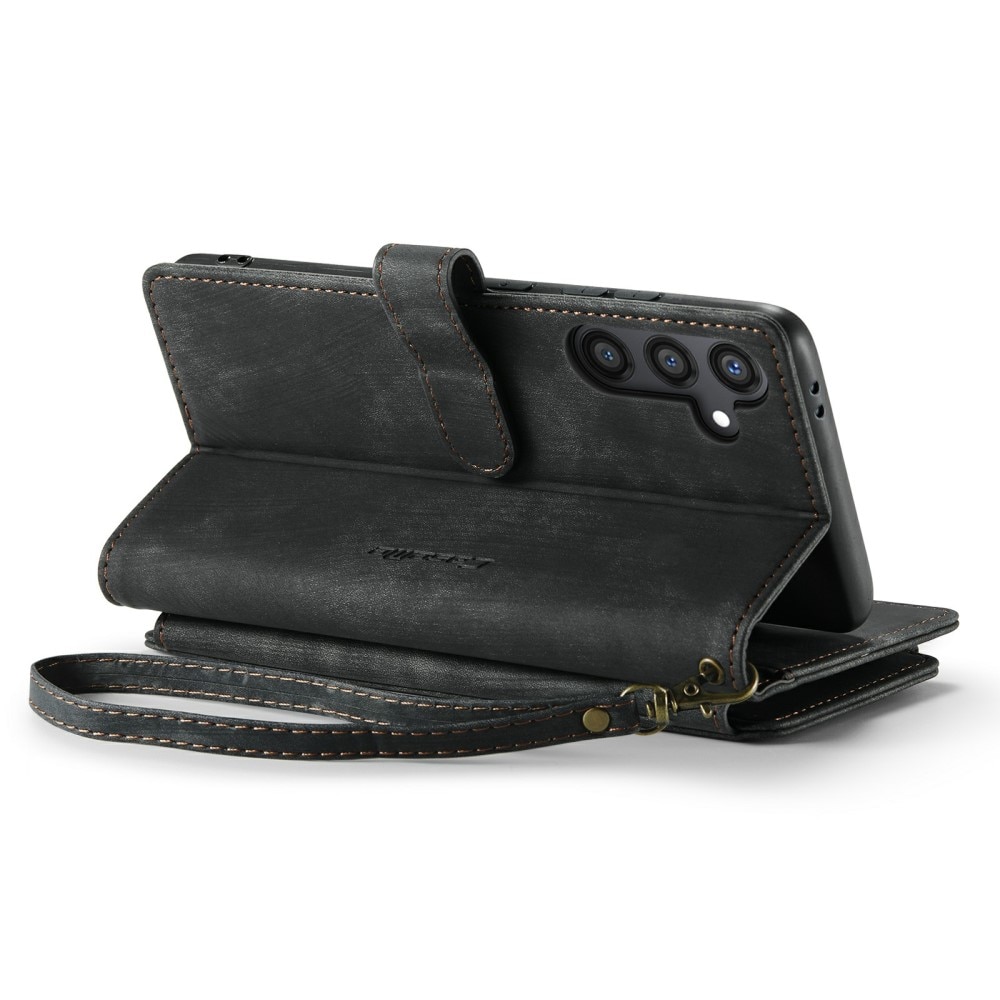 Zipper Wallet Samsung Galaxy S24 Svart
