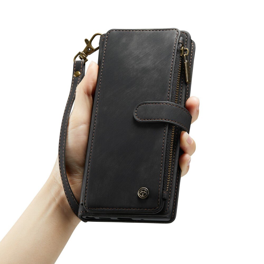 Zipper Wallet Samsung Galaxy S24 Svart