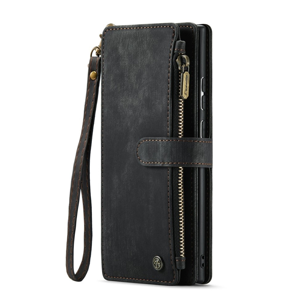 Zipper Wallet Samsung Galaxy S24 Ultra svart