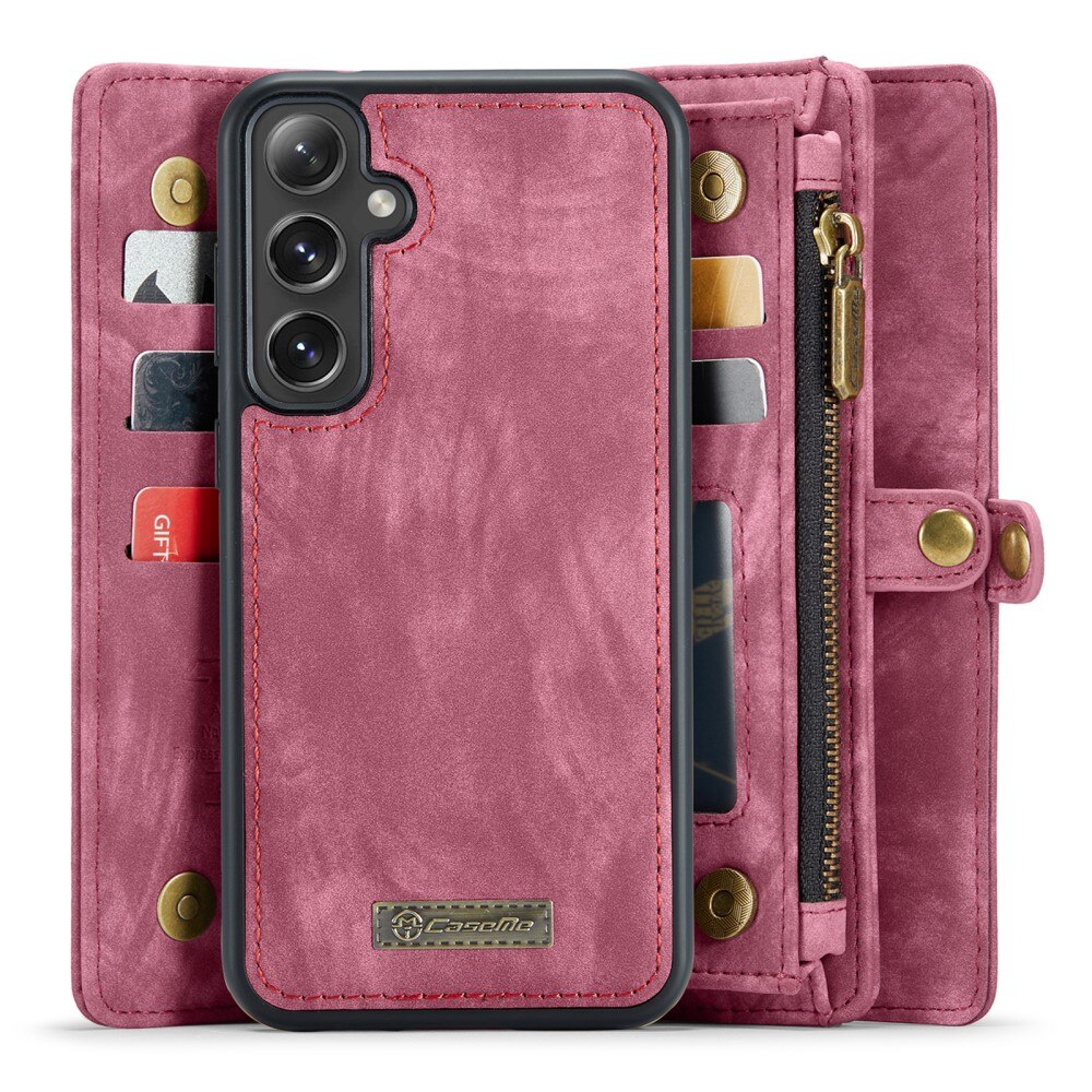 Multi-slot Lommeboksetui Samsung Galaxy S24 Plus Rød