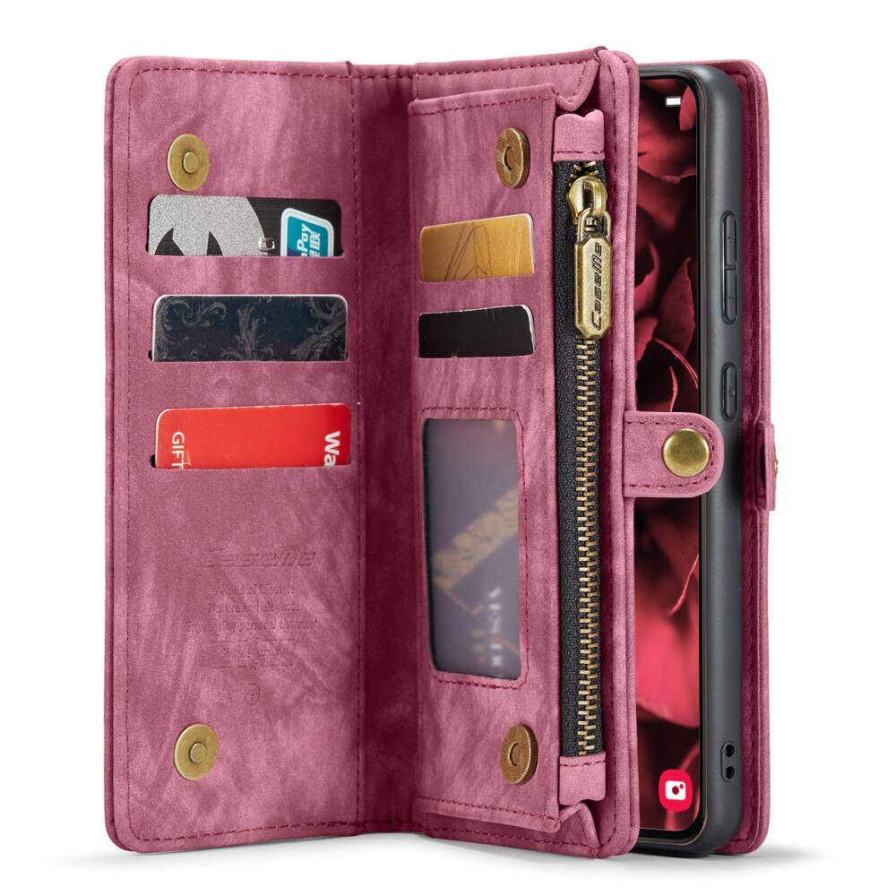 Multi-slot Lommeboksetui Samsung Galaxy S24 Plus Rød