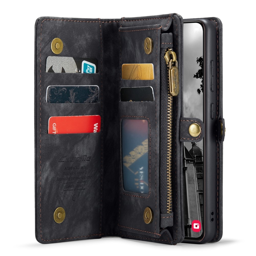 Multi-slot Lommeboksetui Samsung Galaxy S24 Plus Grå