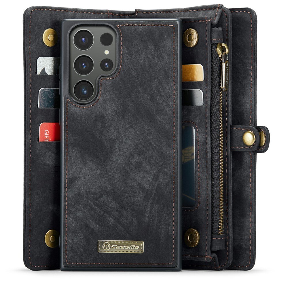 Multi-slot Lommeboksetui Samsung Galaxy S24 Ultra Grå